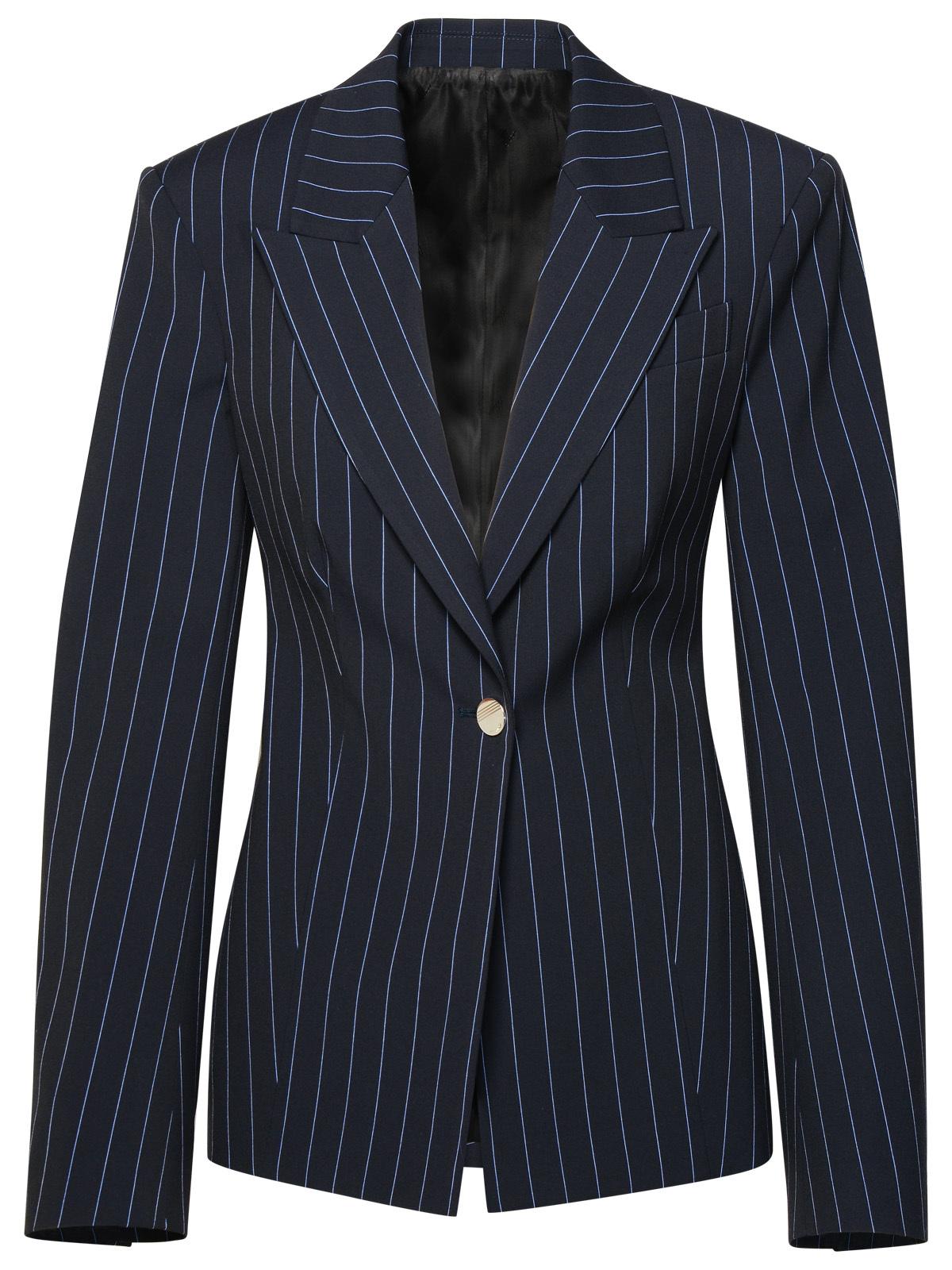 The Attico Midnight Blue Polyester Blend Blazer Women