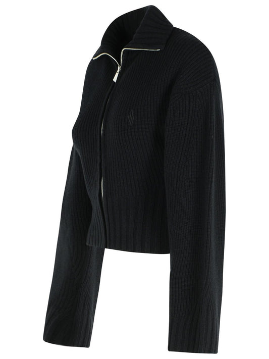 The Attico Black Wool And Cashmere Sweater Women