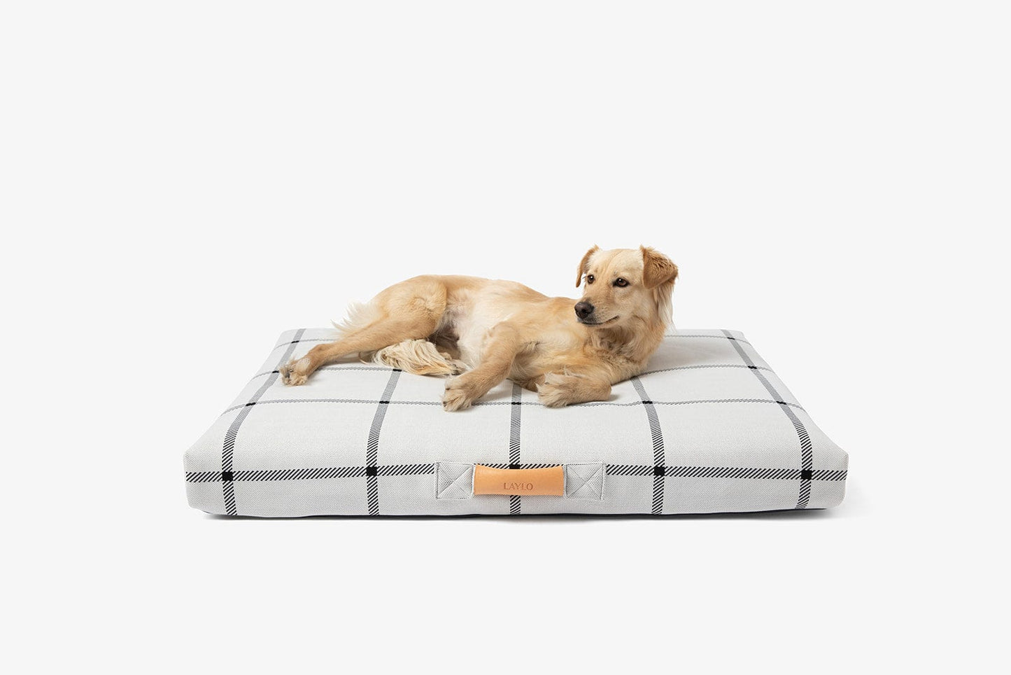 White Plaid | Dog Bed or Bed Cover