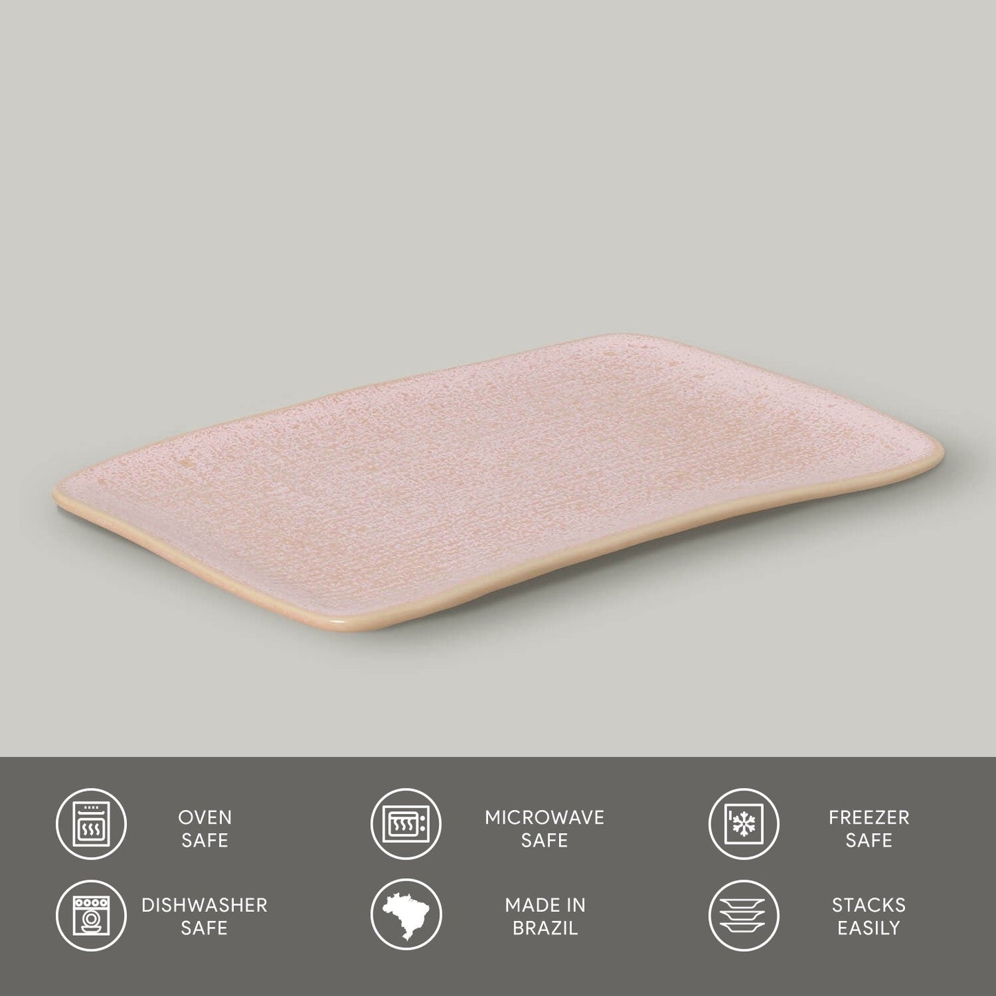 Rectangular Platter Juta Medium Set of 4