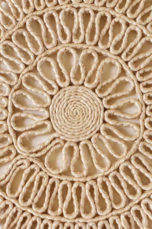 Lattice Placemat White Sisal