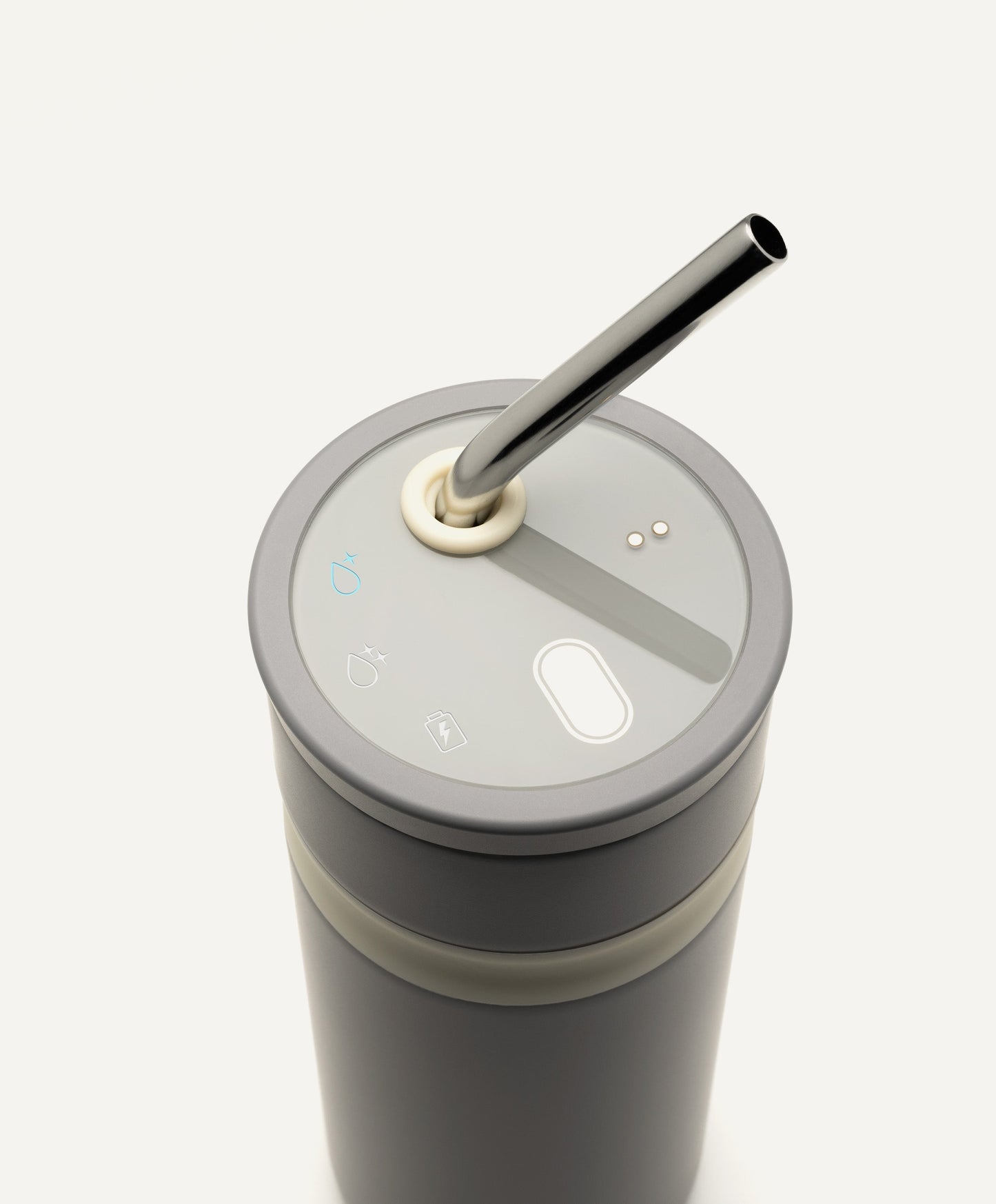 Uvio Self-Purifying Water Bottle - Elephant Gray