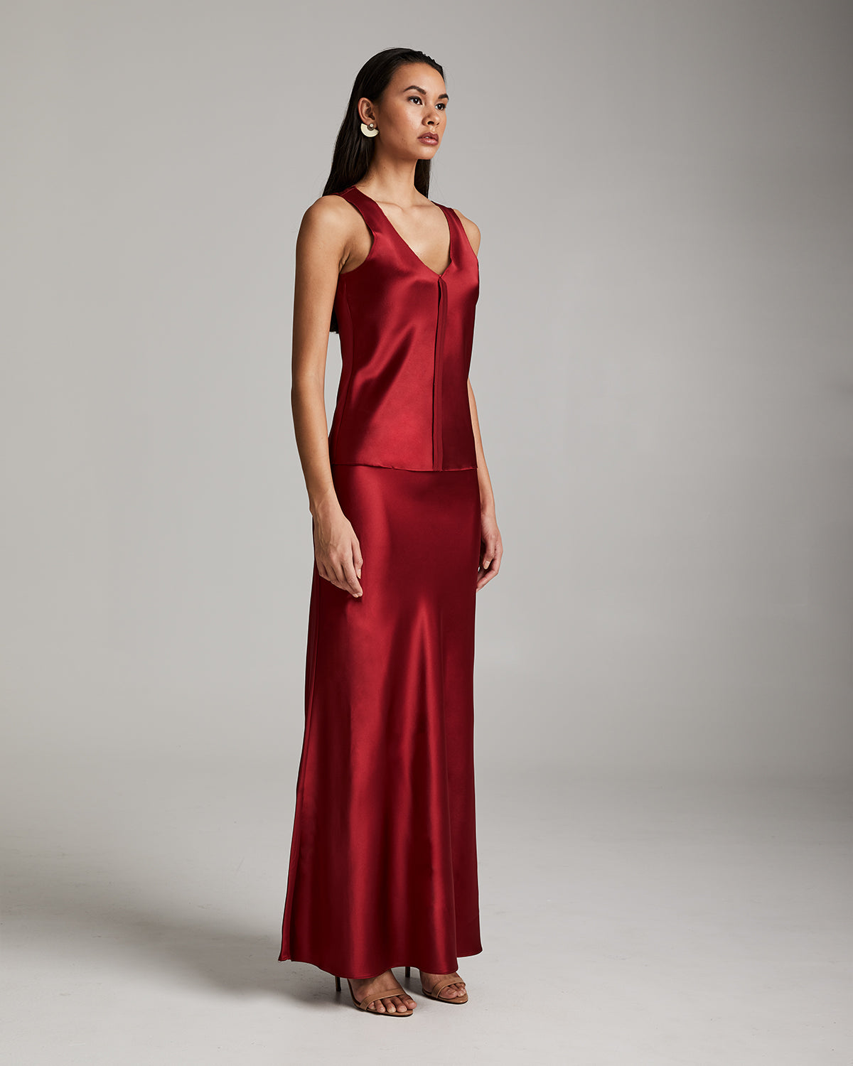 Silk Raw Edge Tank - Core