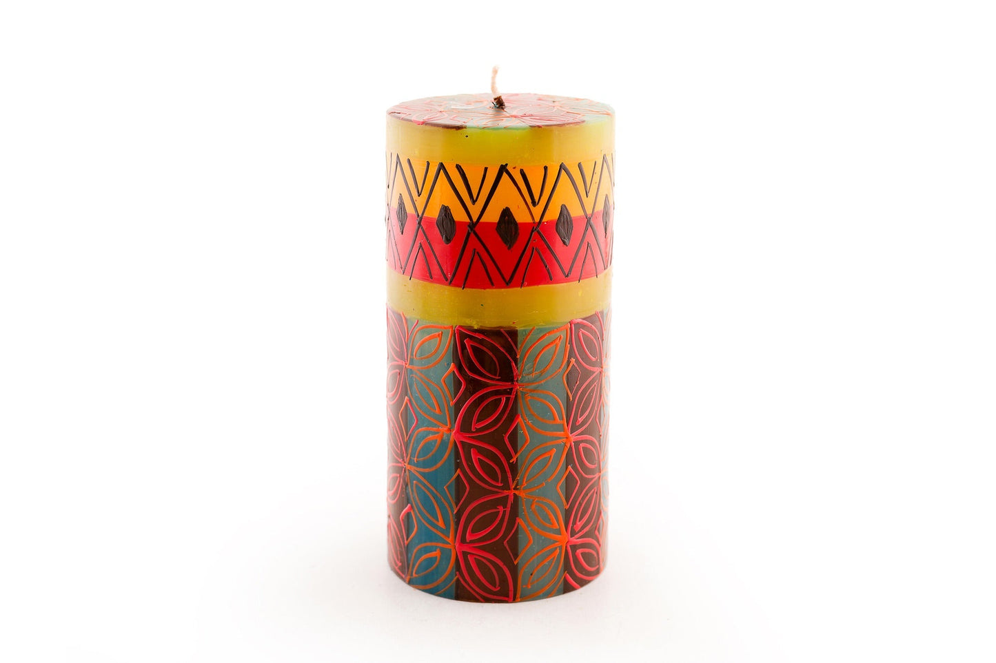 Desert Rose Painted Candles