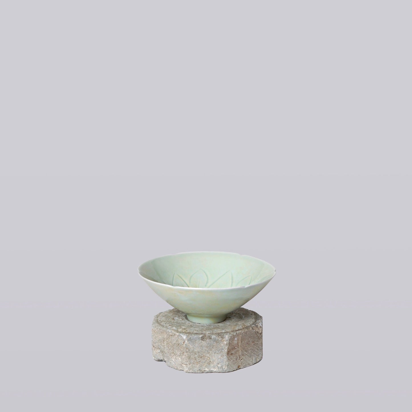 Celadon Porcelain Small Lotus Conical Bowl