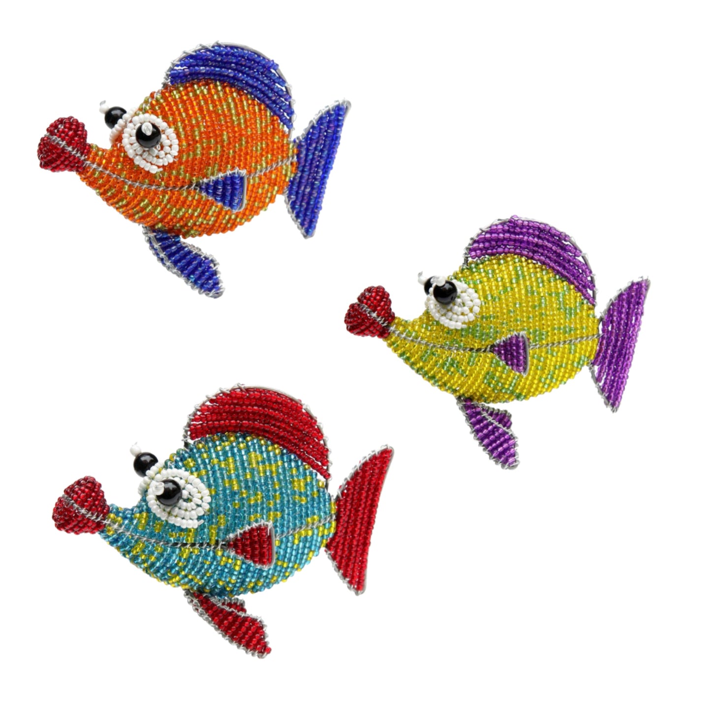 Button Fish, Asst (Set of 3)