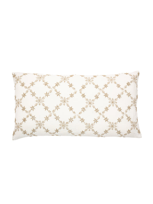 Grace Lucknow Lumbar Pillow Cover Shell Linen