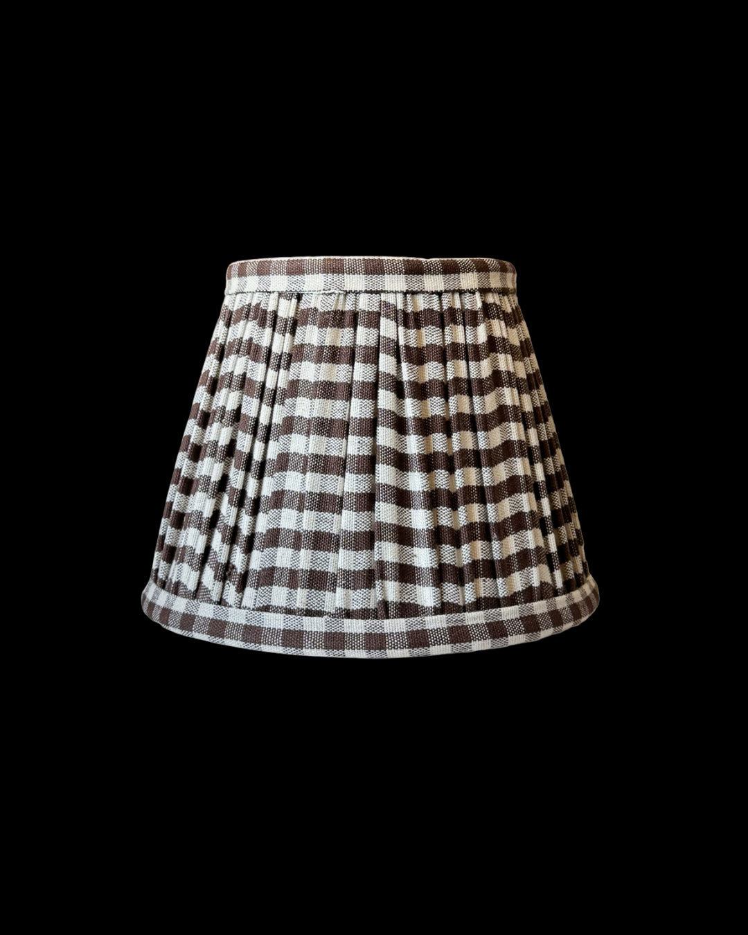 Chocolate Gingham Empire Shade
