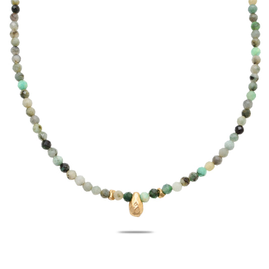 Teardrop Emerald Necklace