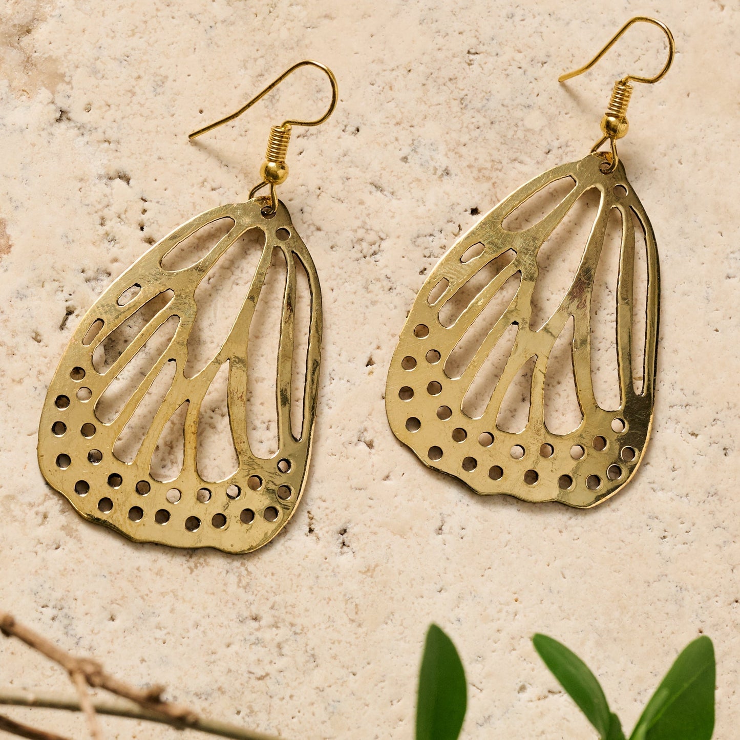 Hava Butterfly Wing Dangle Earrings