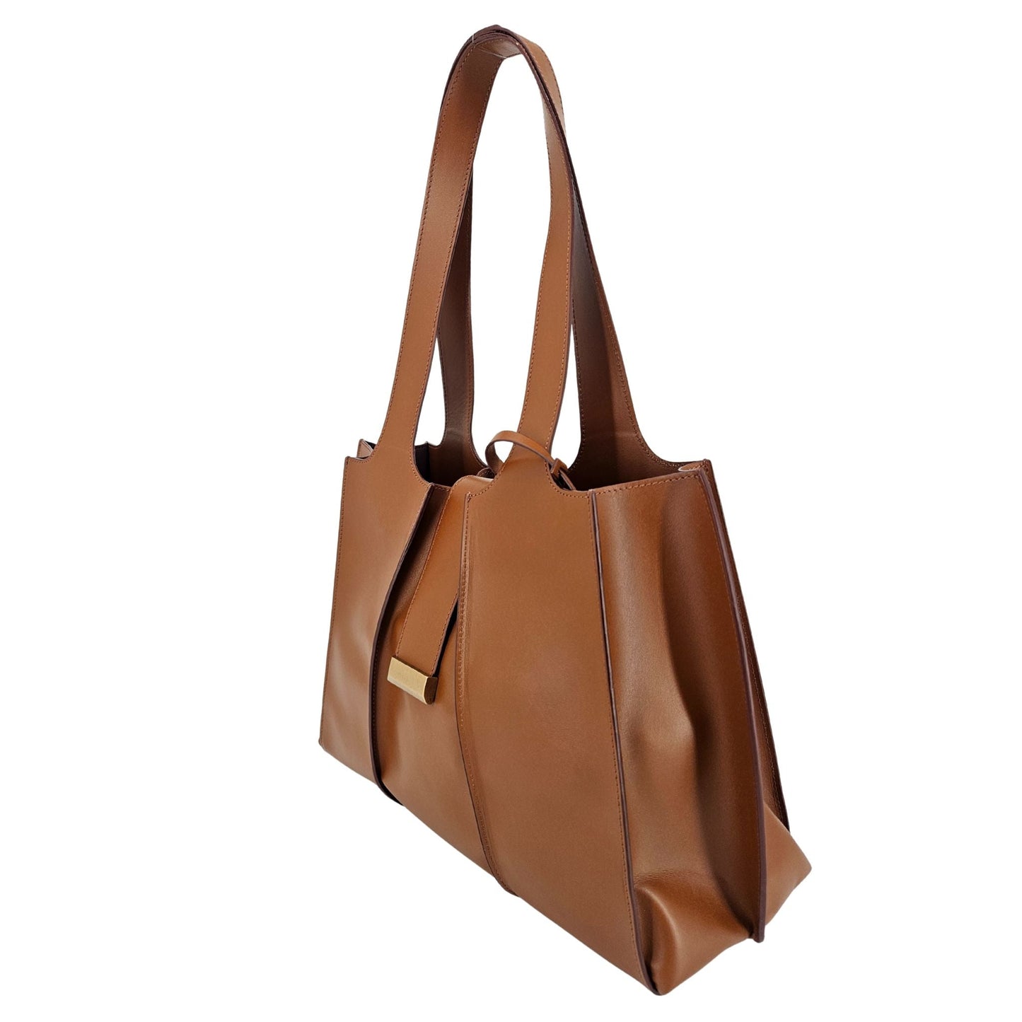 Eloise Mid Brown Leather Shoulder Bag