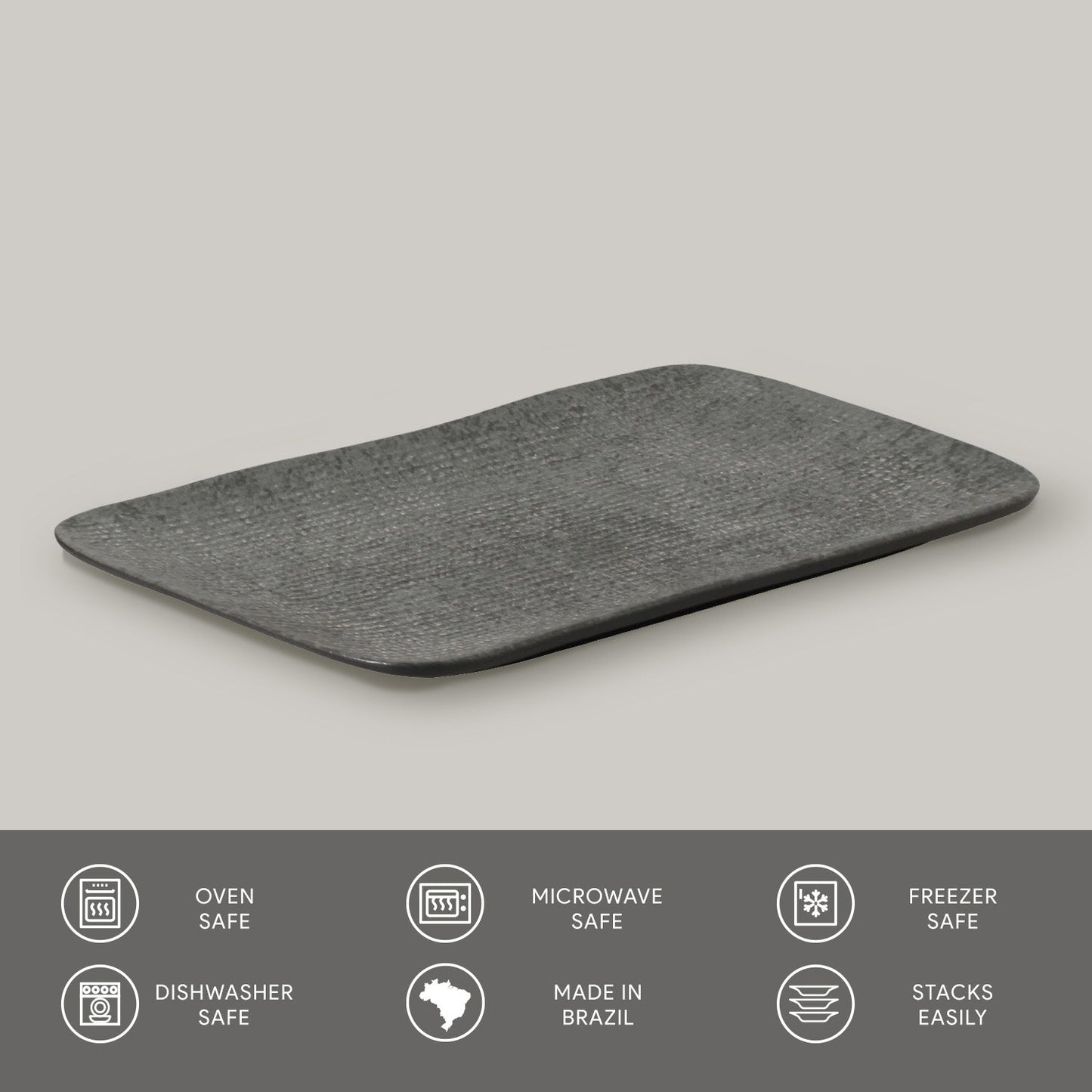 Rectangular Platter Juta Medium Set of 4