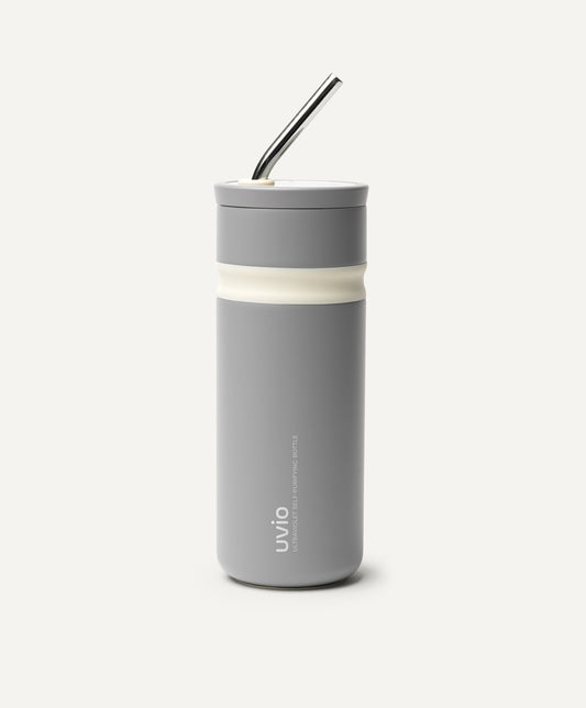 Uvio Self-Purifying Water Bottle - Elephant Gray