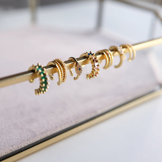 Ear Cuff 3 Row Crystal