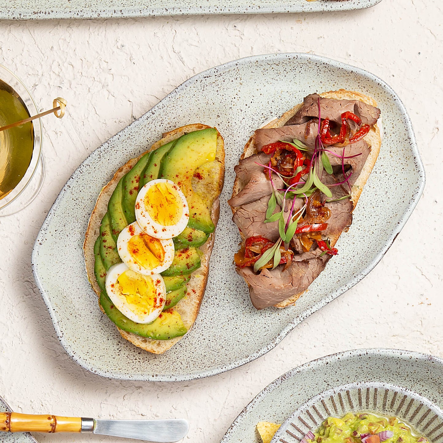 Shallow Bio Oval Platter Medium Set of 4