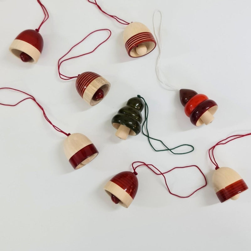 Christmas Tree Ornaments – Assorted Bells | Set of 8