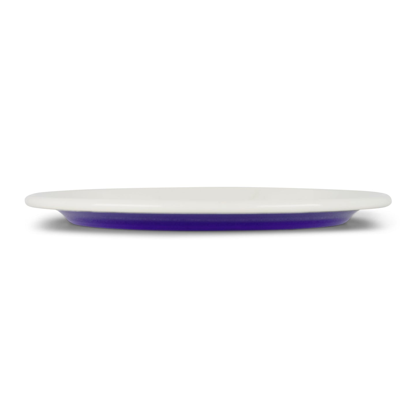 S/4 Enamel Dinner Plate  - Two Tone