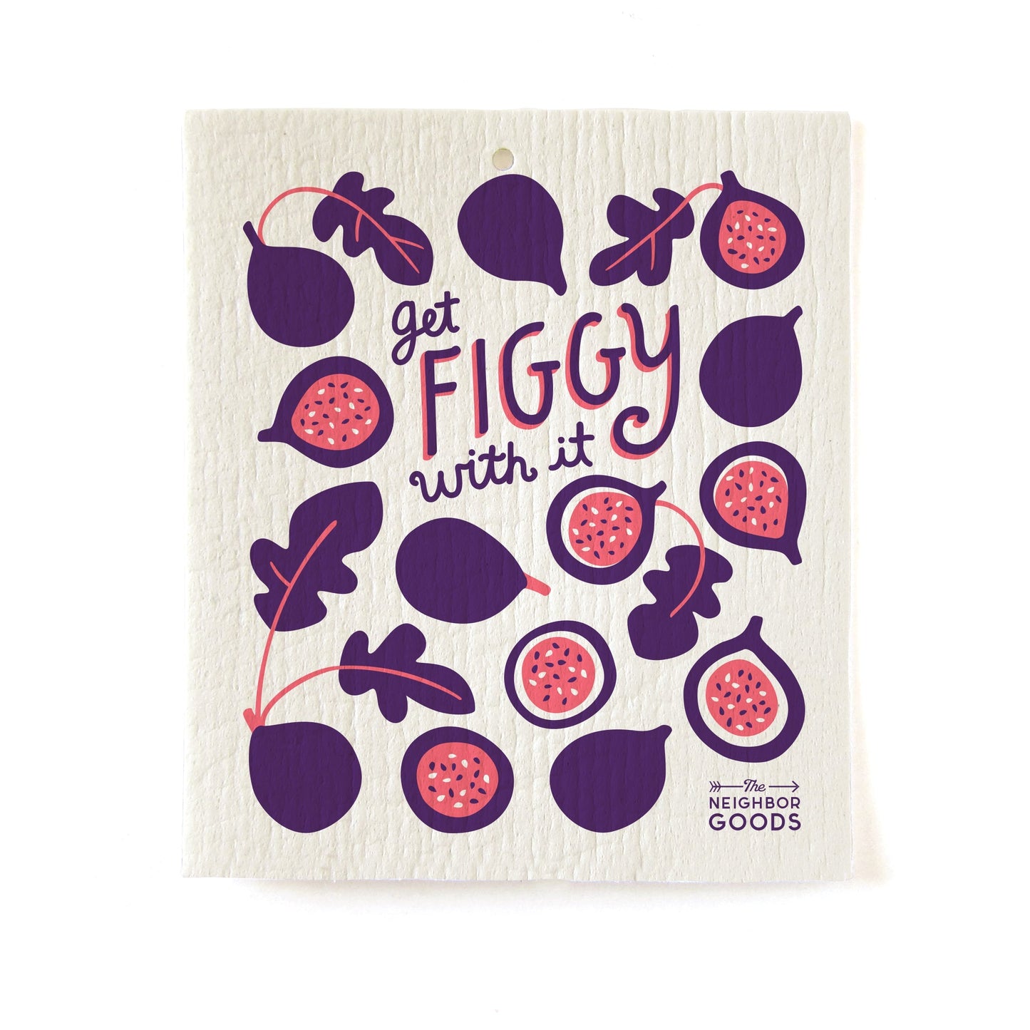 Fig Dish Towel + Sponge Cloth Gift Set