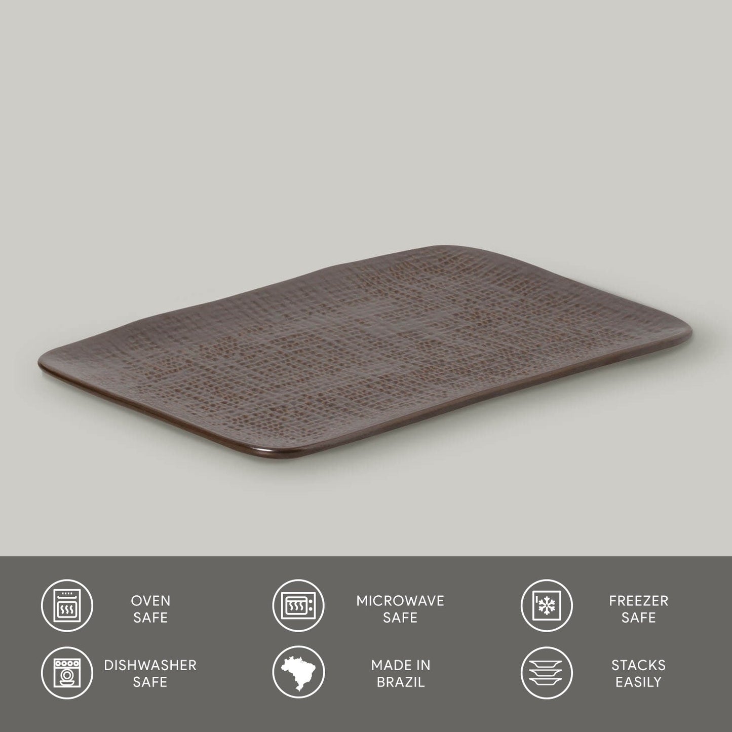 Rectangular Platter Juta Medium Set of 4