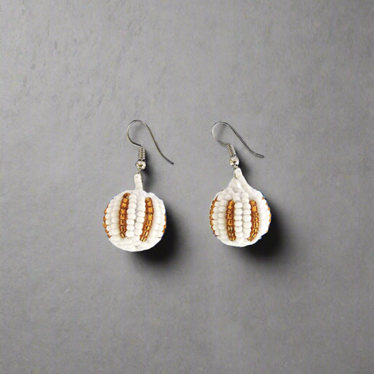 CM Dangle Ball Beaded Earrings