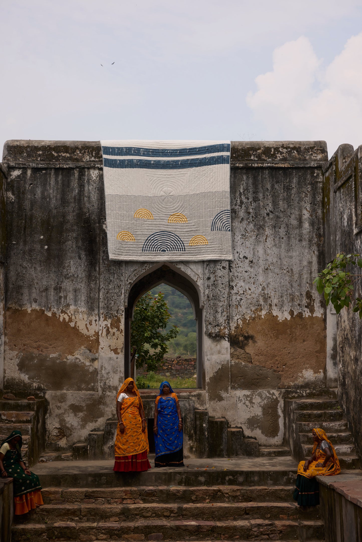 Spiral Sunset Quilt (Reverse)