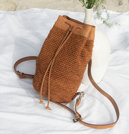 Transito Woven Mini Backpack | Orange