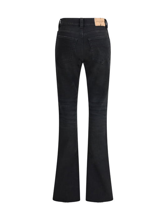 Balenciaga Women Slim Bootcut Jeans