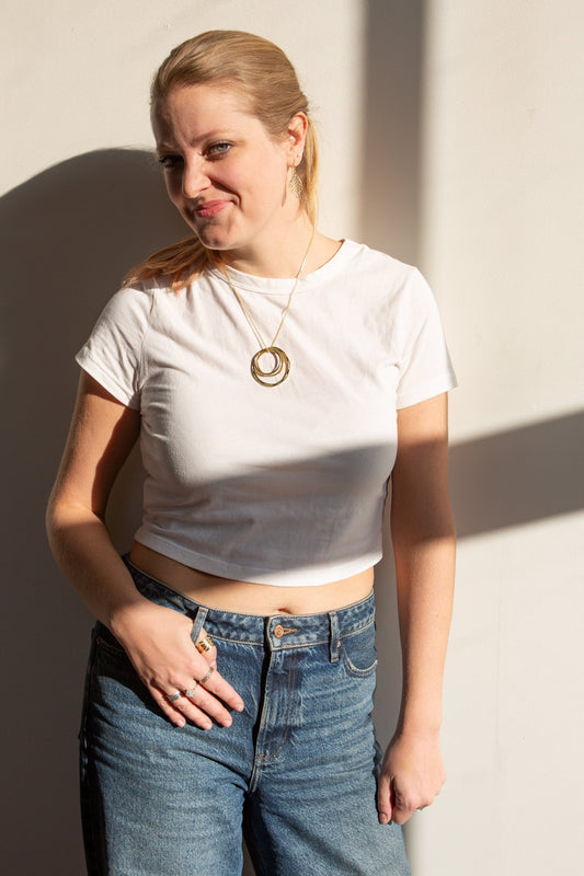 Linked Rings Pendant Necklace