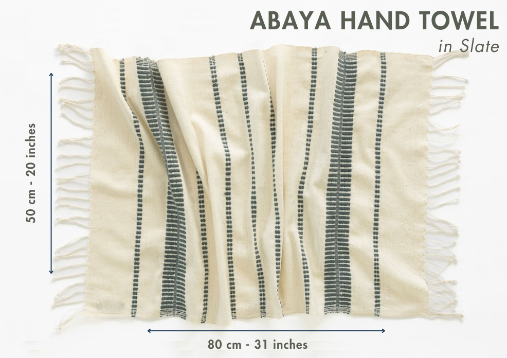 Abaya Handwoven Sustainable Ethiopian Cotton Hand Towel