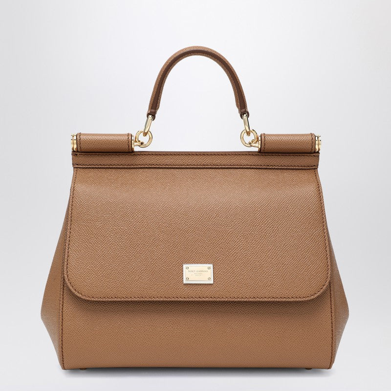Dolce&Gabbana Large Caramel Sicily Hand Bag Women