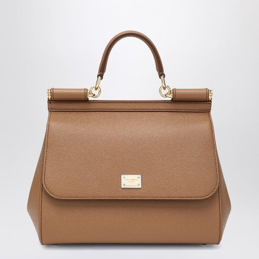 Dolce&Gabbana Large Caramel Sicily Hand Bag Women