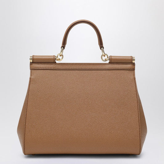 Dolce&Gabbana Large Caramel Sicily Hand Bag Women