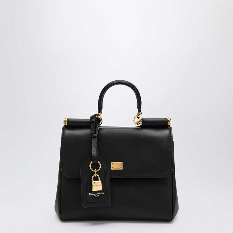 Dolce&Gabbana Shoulder Bag My Sicily In Black Leather Women