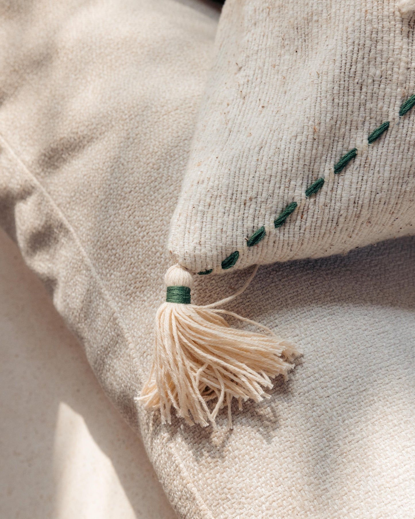 Ava Hand Stitched Cotton Pillows