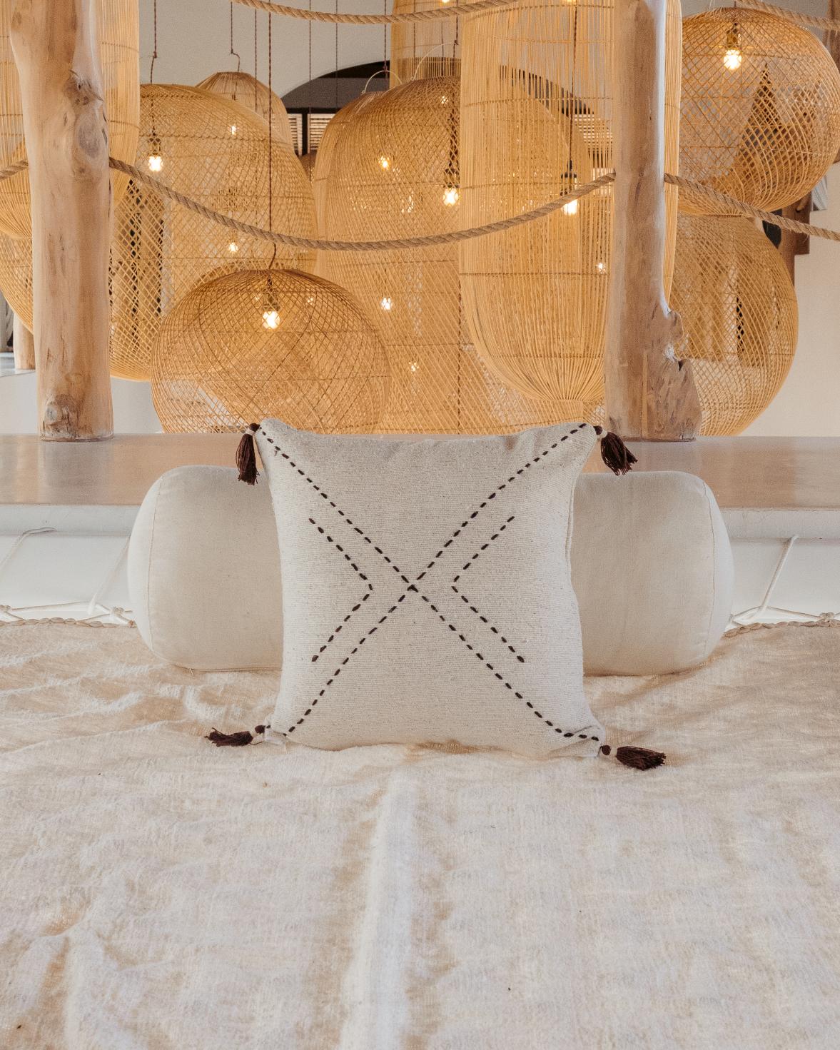 Ava Hand Stitched Cotton Pillows