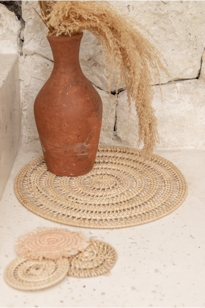 Woven Rattan Placemat Set