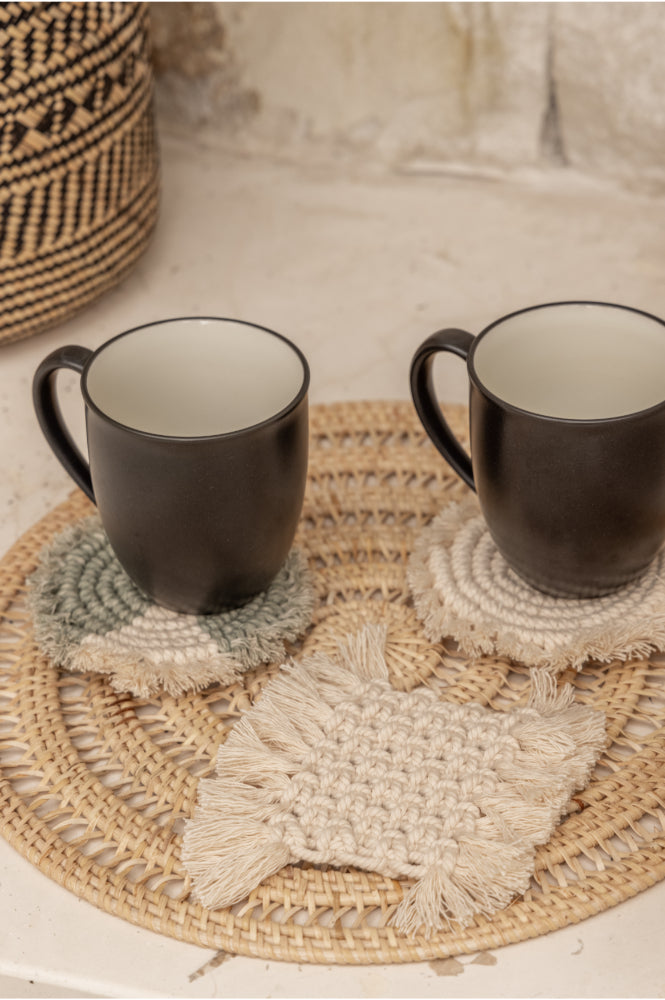 Woven Rattan Placemat Set