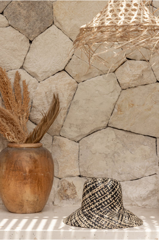 Ombre Woven Bucket Hat