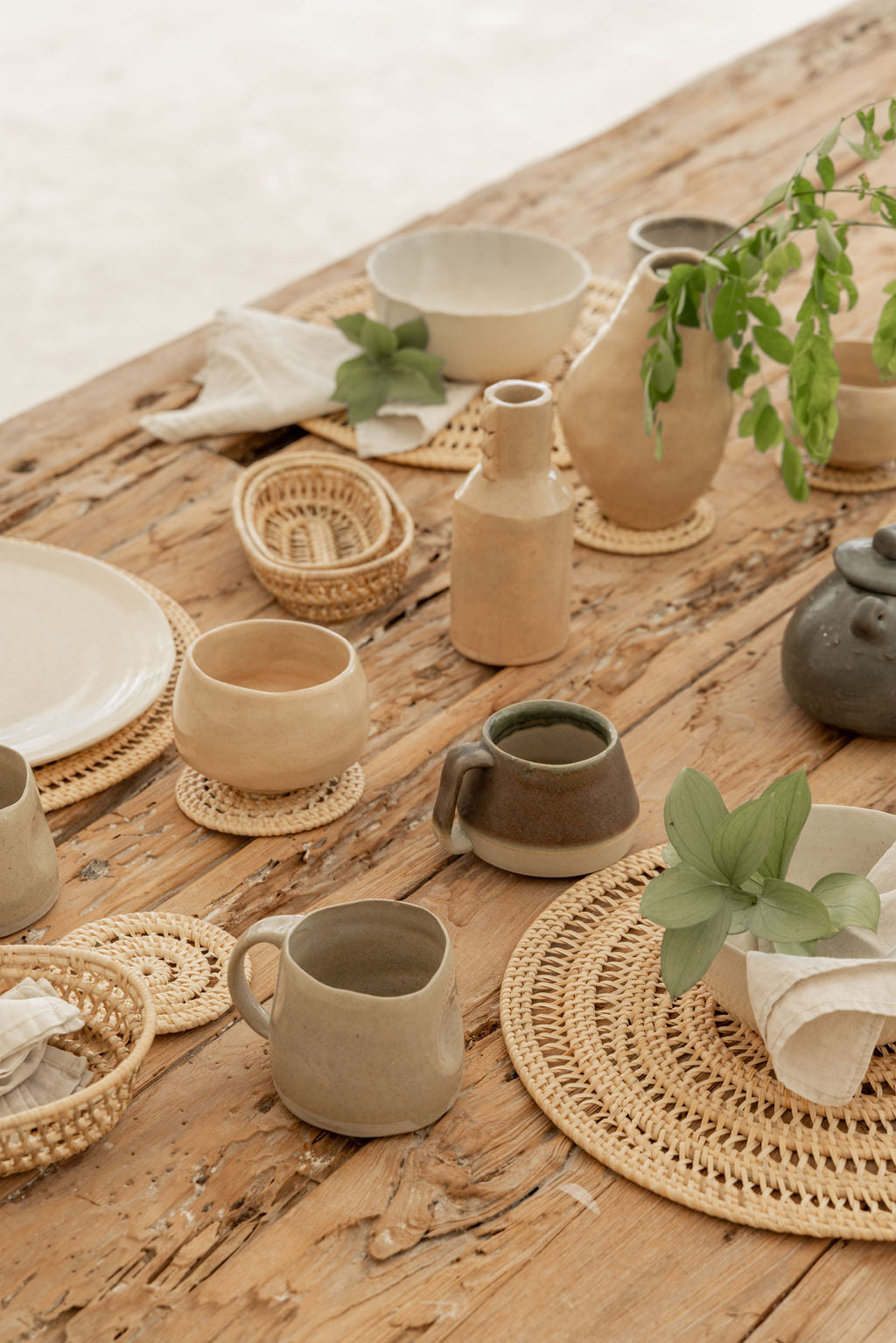 Woven Rattan Placemat Set