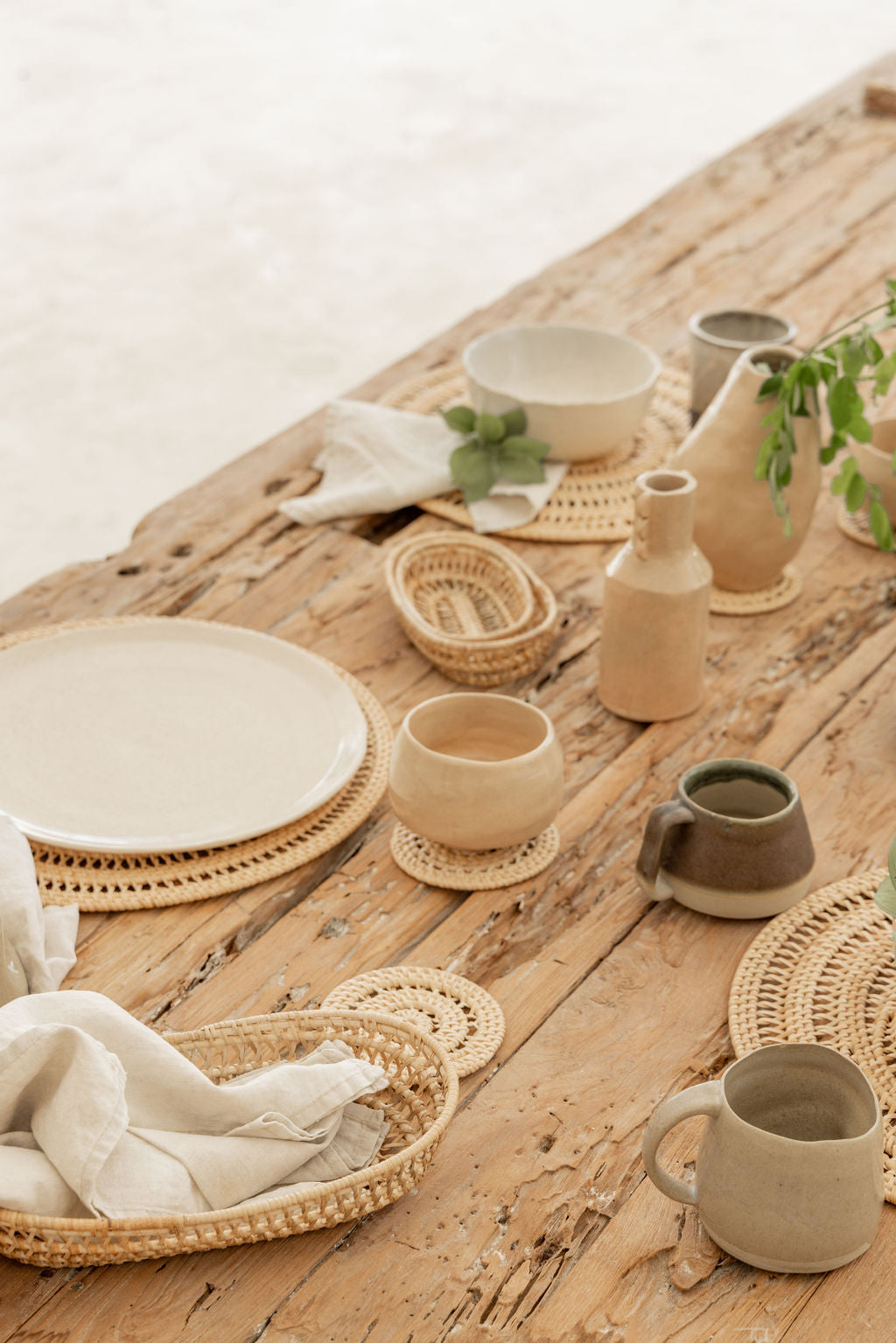 Woven Rattan Placemat Set