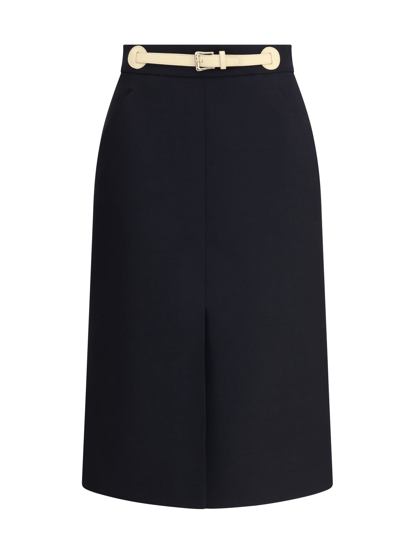 Valentino Women Belted Midi Skirt