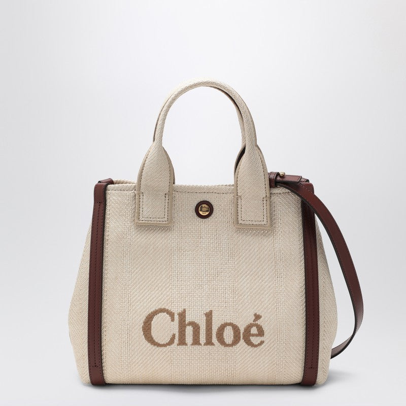 Chloé Small Chloé Carry Tote Bag In Sand Colour Women