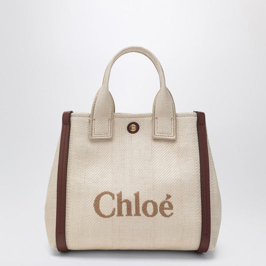 Chloé Small Chloé Carry Tote Bag In Sand Colour Women