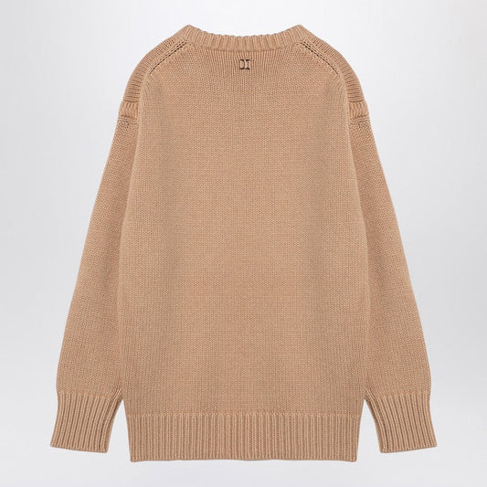 Chloé Nude Cashmere And Cotton Oversize Jumper Women