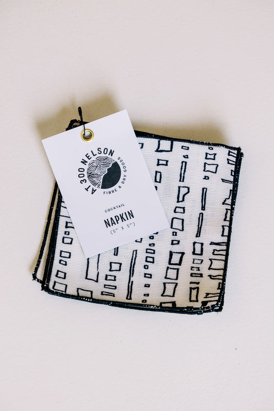 Capistrano in Clairvoyant 5" x 5" Cocktail Napkin - Set of 4