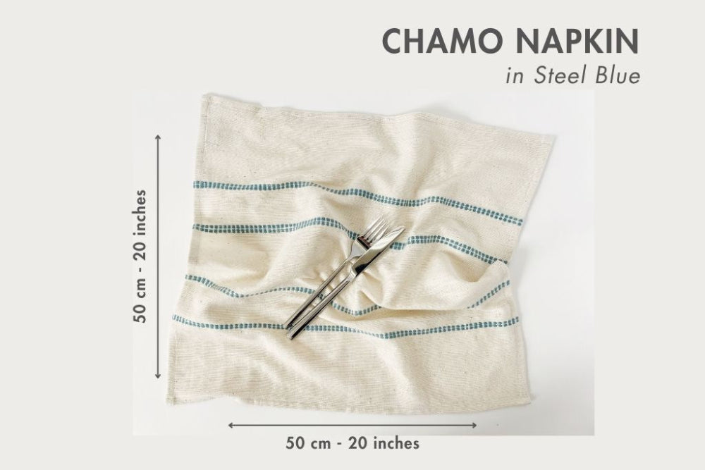 Chamo Handwoven Ethiopian Cotton Napkins | Set of 2