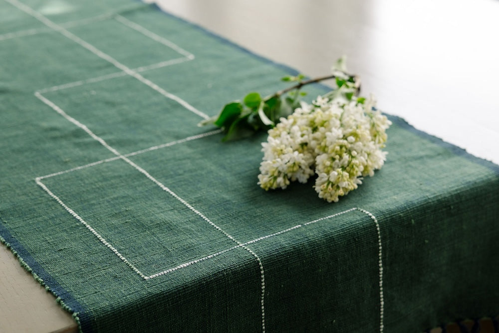 Rift Valley Handwoven Ethiopian Cotton Table Runner