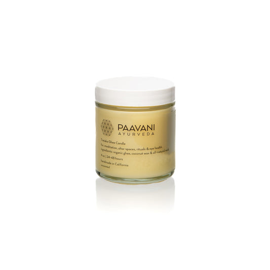 Trataka Ghee Candle | Ayurvedic Meditation Candle for Focus & Eye Health