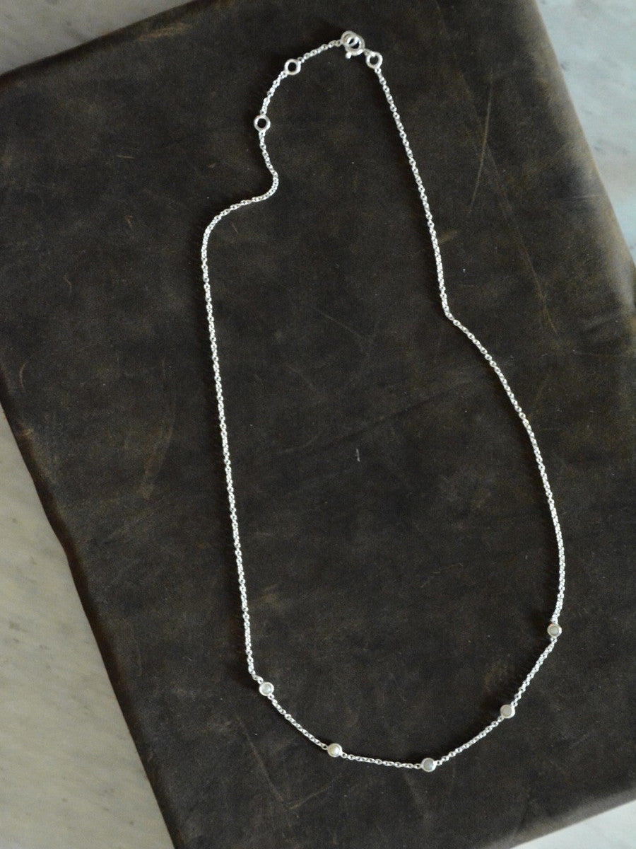 Delicate Pearl Sterling Necklace