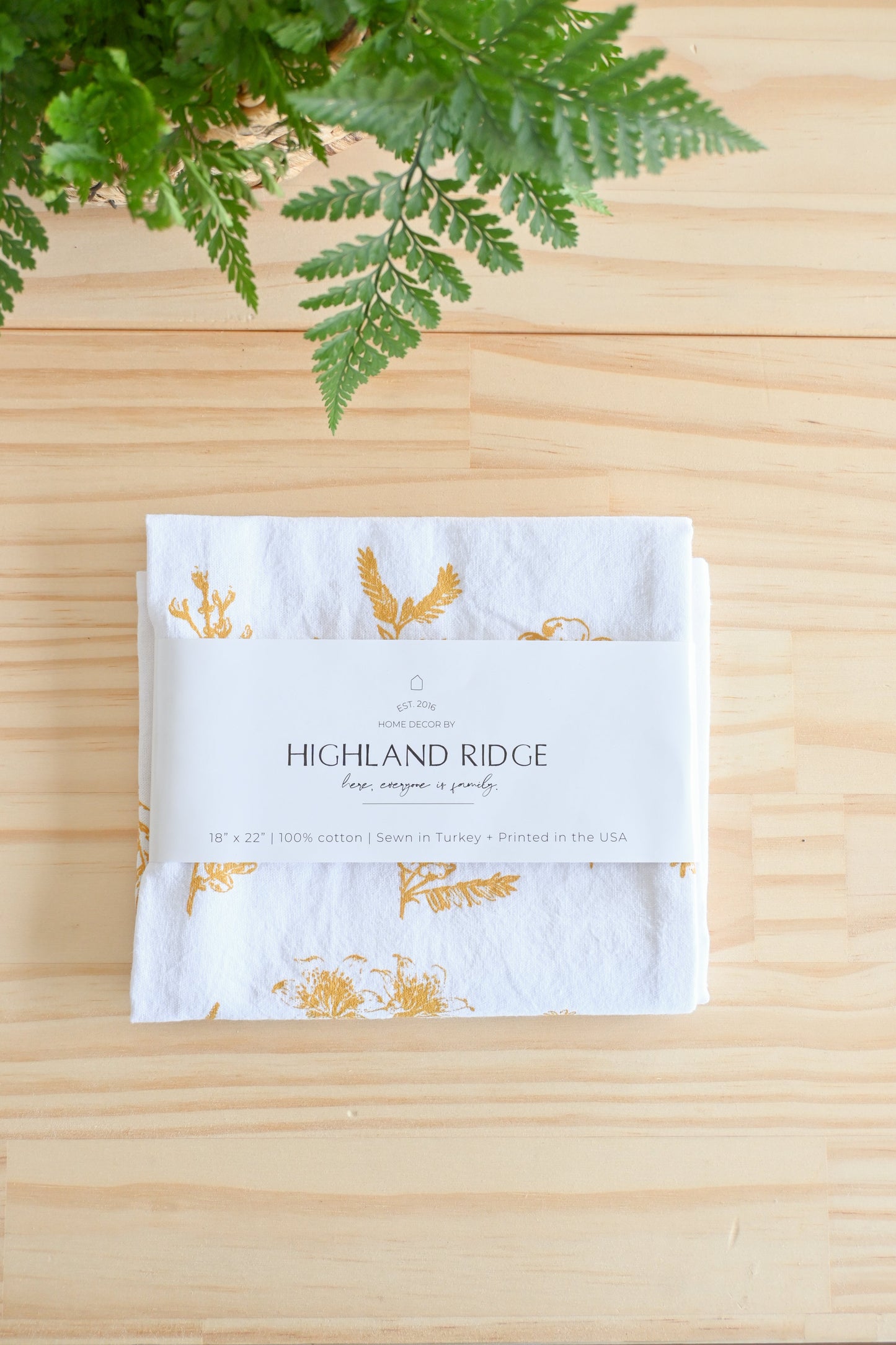 Wild Flower Tea Towel